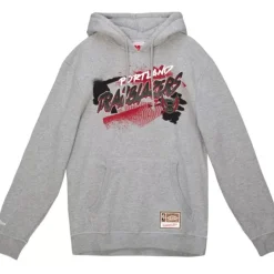 Men Mitchell & Ness Hoodies & Sweatshirts-Graff Hoodie Portland Trail Blazers