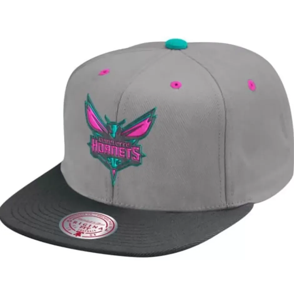 Mitchell & Ness Snapback-Grey Wolf Mags Snapback Charlotte Hornets