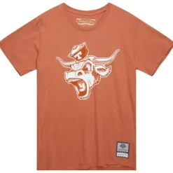 Men Mitchell & Ness T-Shirts & Tops-Growling Bevo Tee University Of Texas At Austin