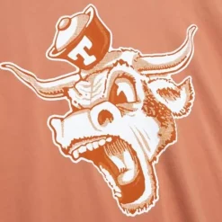 Men Mitchell & Ness T-Shirts & Tops-Growling Bevo Tee University Of Texas At Austin