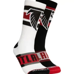 Woman Mitchell & Ness Accessories-Hail Mary Crew Socks Atlanta Falcons