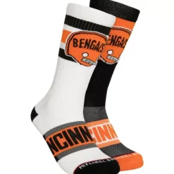 Woman Mitchell & Ness Accessories-Hail Mary Crew Socks Cincinnati Bengals