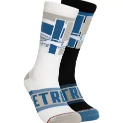 Woman Mitchell & Ness Accessories-Hail Mary Crew Socks Detroit Lions