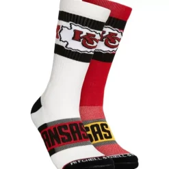 Woman Mitchell & Ness Accessories-Hail Mary Crew Socks Kansas City Chiefs