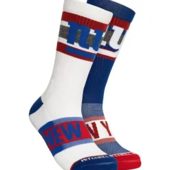 Woman Mitchell & Ness Accessories-Hail Mary Crew Socks New York Giants