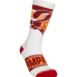 Woman Mitchell & Ness Accessories-Hail Mary Crew Socks Tampa Bay Buccaneers