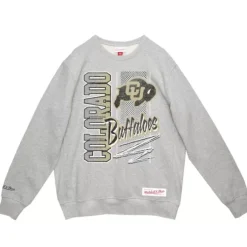 Men Mitchell & Ness Hoodies & Sweatshirts-Halftime Crew University Of Colorado Boulder