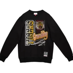 Men Mitchell & Ness Hoodies & Sweatshirts-Halftime Script Crew Grambling State University