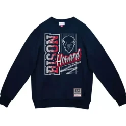 Men Mitchell & Ness Hoodies & Sweatshirts-Halftime Script Crew Howard University