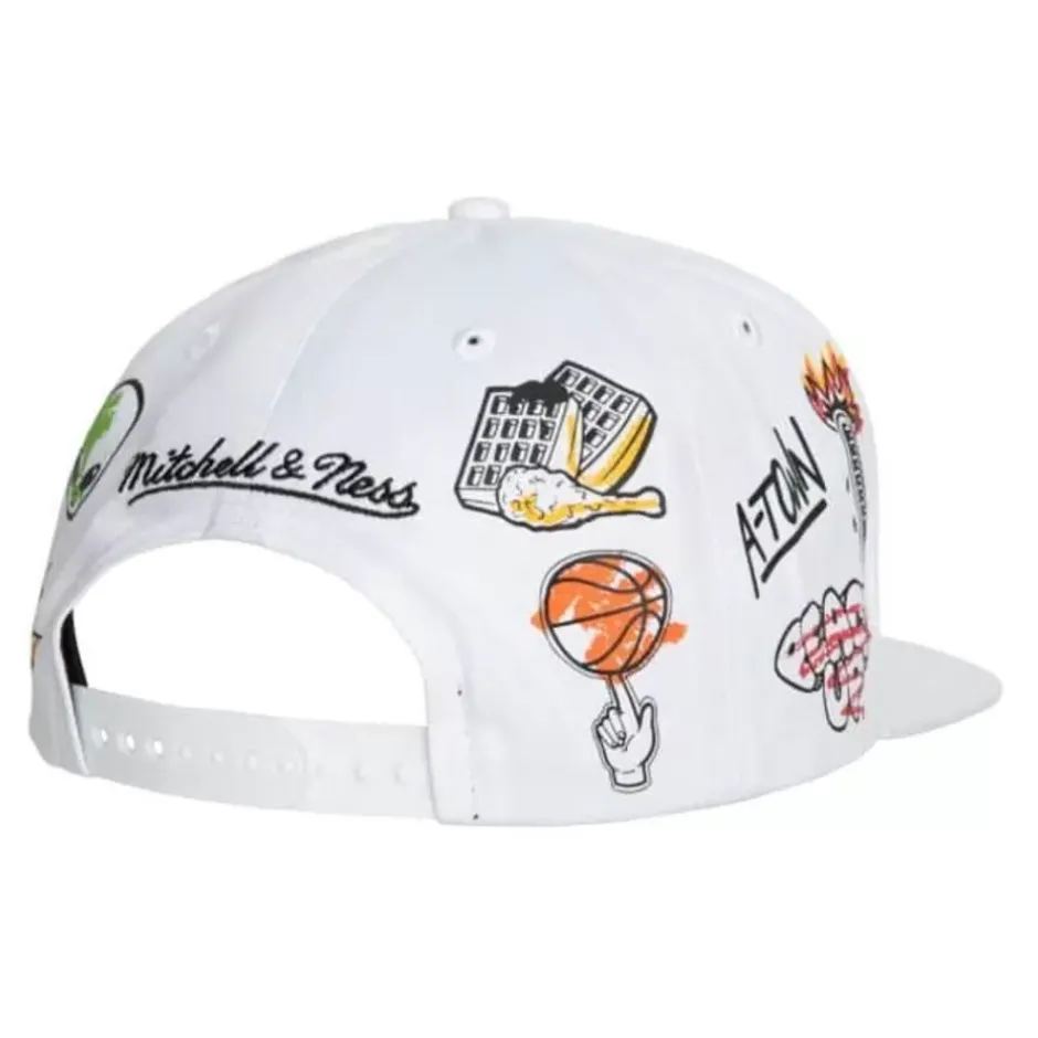 Mitchell & Ness Snapback-Hand Drawn Snapback Atlanta Hawks