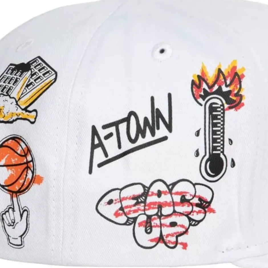 Mitchell & Ness Snapback-Hand Drawn Snapback Atlanta Hawks