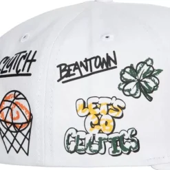 Mitchell & Ness Snapback-Hand Drawn Snapback Boston Celtics