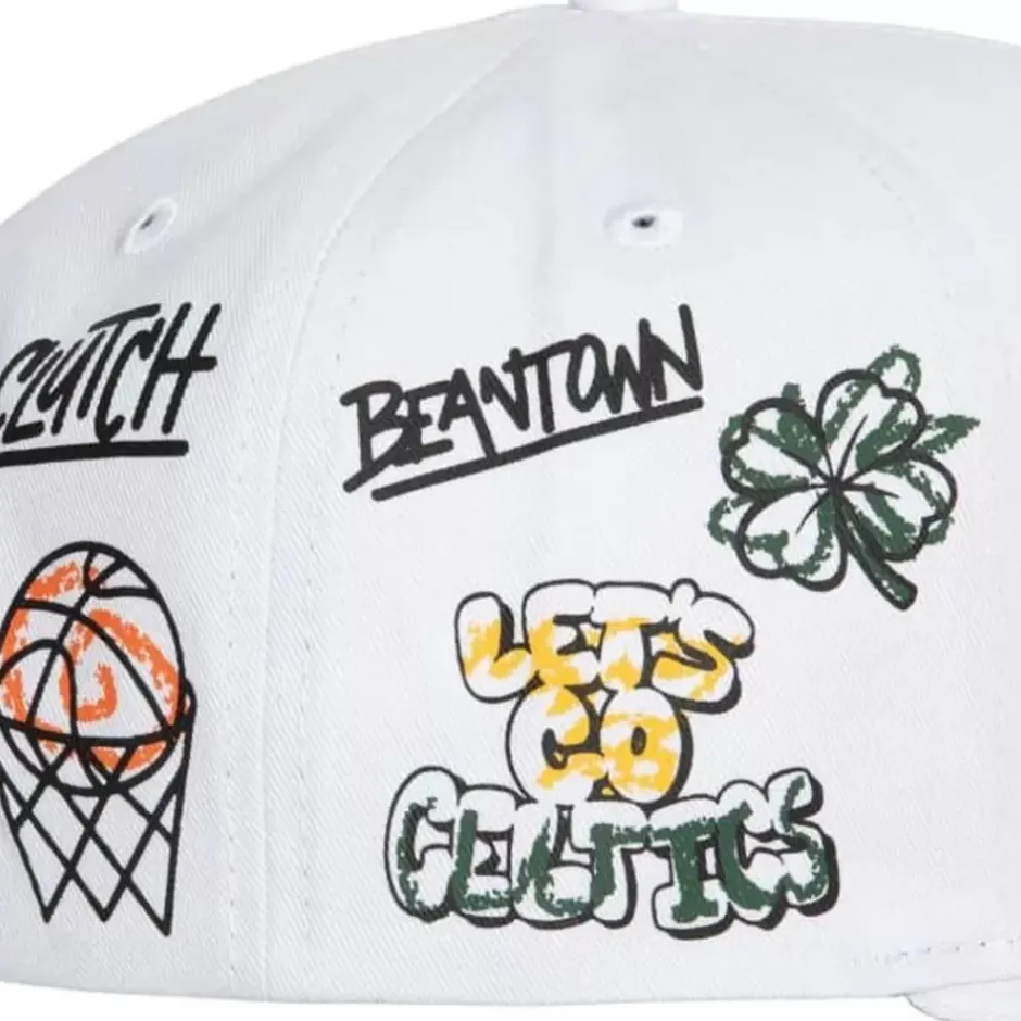 Mitchell & Ness Snapback-Hand Drawn Snapback Boston Celtics