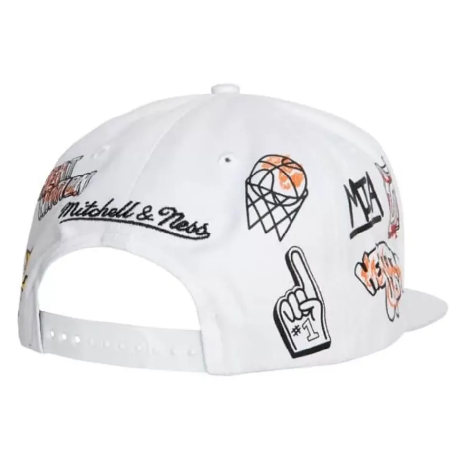 Mitchell & Ness Snapback-Hand Drawn Snapback Miami Heat