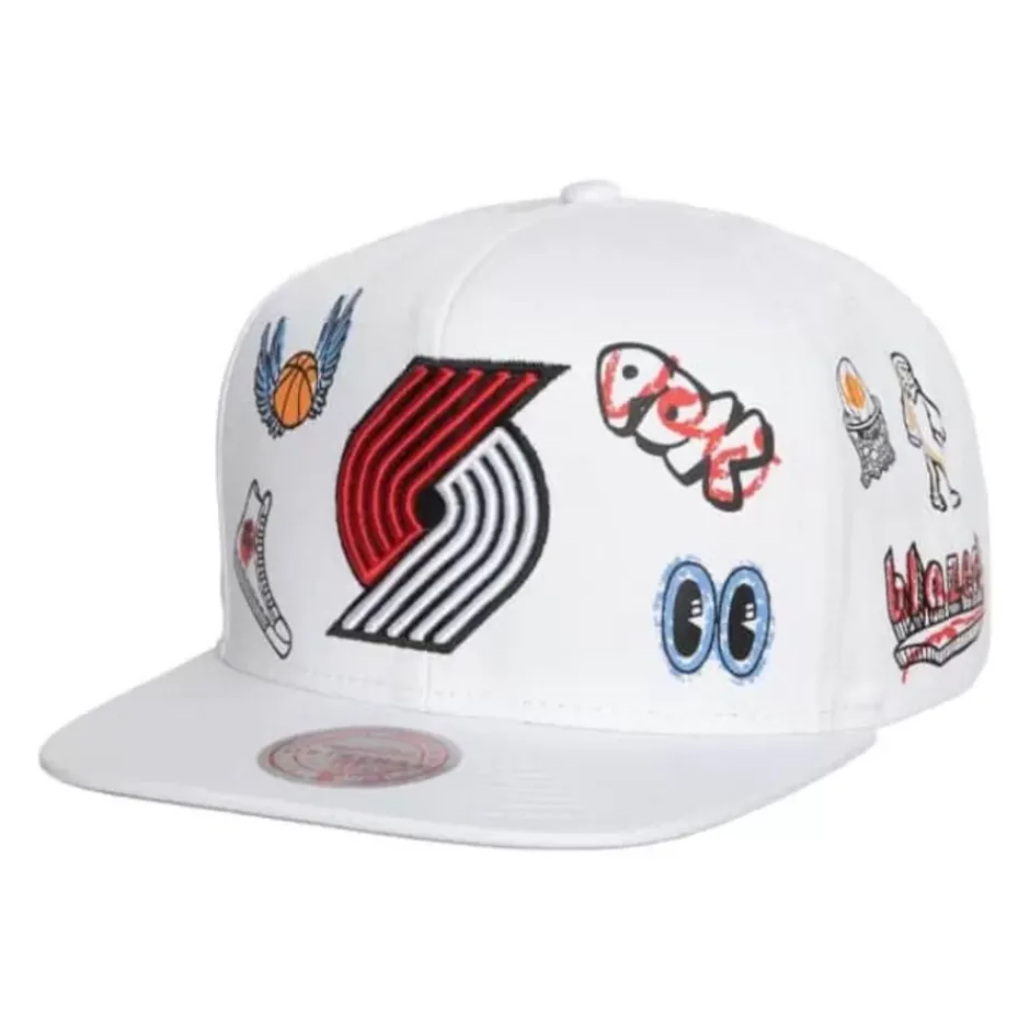 Mitchell & Ness Snapback-Hand Drawn Snapback Portland Trail Blazers