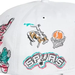 Mitchell & Ness Snapback-Hand Drawn Snapback San Antonio Spurs