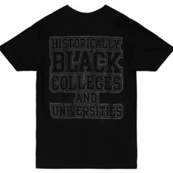 Men Mitchell & Ness T-Shirts & Tops-Hbcu Black Tonal Tee