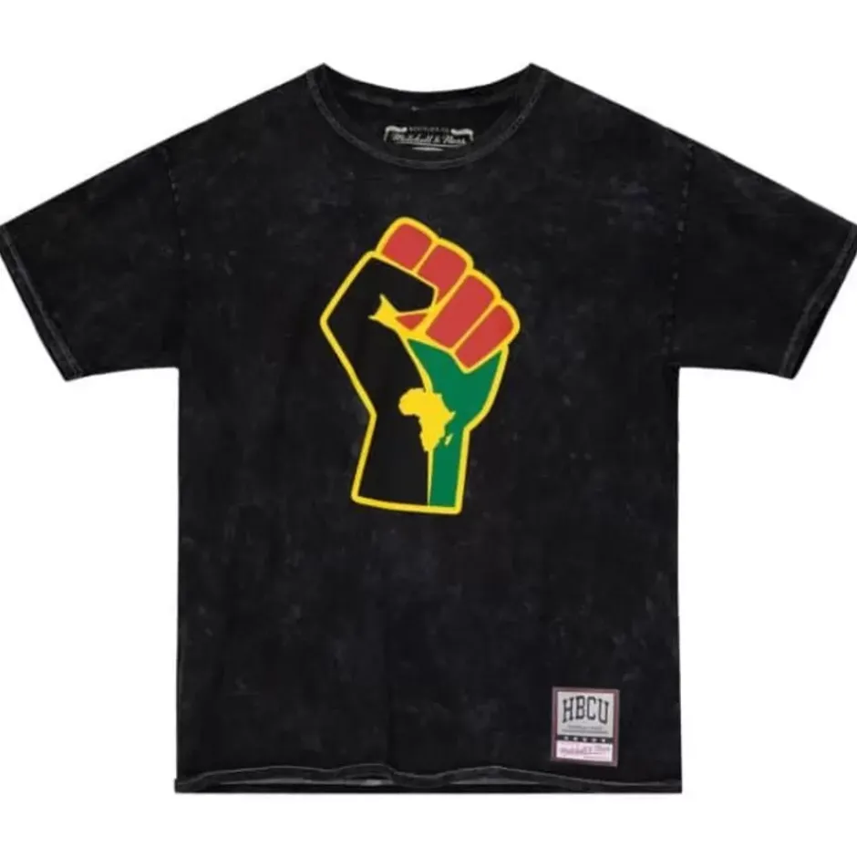 Men Mitchell & Ness T-Shirts & Tops-Hbcu Fist Tee