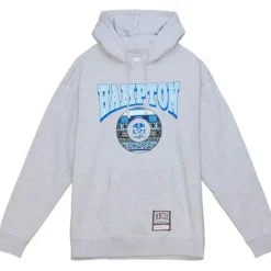 Men Mitchell & Ness Hoodies & Sweatshirts-Hbcu Pattern Hoody Hampton University