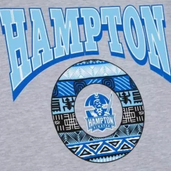 Men Mitchell & Ness Hoodies & Sweatshirts-Hbcu Pattern Hoody Hampton University