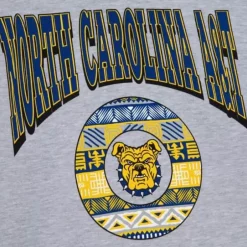 Men Mitchell & Ness Hoodies & Sweatshirts-Hbcu Pattern Hoody North Carolina A&T University