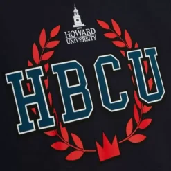 Men Mitchell & Ness T-Shirts & Tops-Hbcu Wreath Tee Howard University