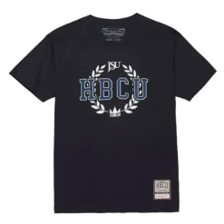 Men Mitchell & Ness T-Shirts & Tops-Hbcu Wreath Tee Jackson State University