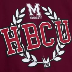Men Mitchell & Ness T-Shirts & Tops-Hbcu Wreath Tee Morehouse College