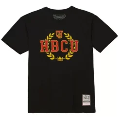 Men Mitchell & Ness T-Shirts & Tops-Hbcu Wreath Tee Tuskegee University