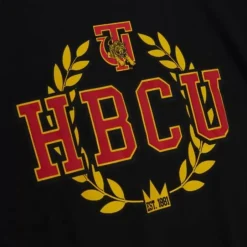 Men Mitchell & Ness T-Shirts & Tops-Hbcu Wreath Tee Tuskegee University