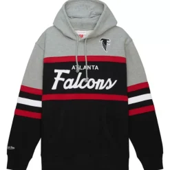 Men Mitchell & Ness Hoodies & Sweatshirts-Head Coach Hoodie Atlanta Falcons