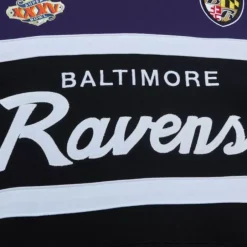 Men Mitchell & Ness Hoodies & Sweatshirts-Head Coach Hoodie Baltimore Ravens