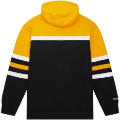 Men Mitchell & Ness Hoodies & Sweatshirts-Head Coach Hoodie Boston Bruins