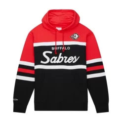 Men Mitchell & Ness Hoodies & Sweatshirts-Head Coach Hoodie Buffalo Sabres