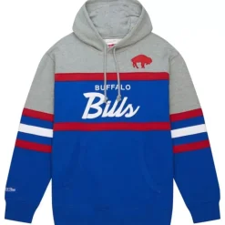 Men Mitchell & Ness Hoodies & Sweatshirts-Head Coach Hoodie Buffalo Bills