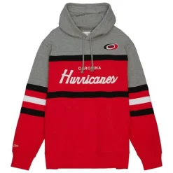 Men Mitchell & Ness Hoodies & Sweatshirts-Head Coach Hoodie Carolina Hurricanes