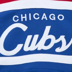 Men Mitchell & Ness Hoodies & Sweatshirts-Head Coach Hoodie Chicago Cubs