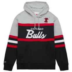 Men Mitchell & Ness Hoodies & Sweatshirts-Head Coach Hoodie Chicago Bulls