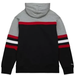 Men Mitchell & Ness Hoodies & Sweatshirts-Head Coach Hoodie Cincinnati Reds