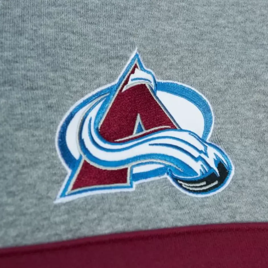 Men Mitchell & Ness Hoodies & Sweatshirts-Head Coach Hoodie Colorado Avalanche