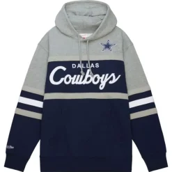 Men Mitchell & Ness Hoodies & Sweatshirts-Head Coach Hoodie Dallas Cowboys