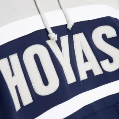 Men Mitchell & Ness Hoodies & Sweatshirts-Head Coach Hoodie Georgetown University