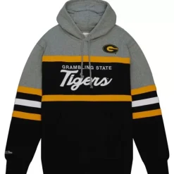 Men Mitchell & Ness Hoodies & Sweatshirts-Head Coach Hoodie Grambling State University