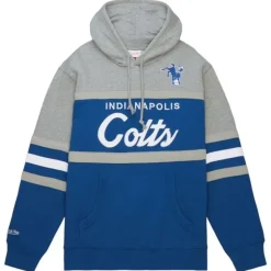Men Mitchell & Ness Hoodies & Sweatshirts-Head Coach Hoodie Indianapolis Colts