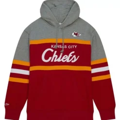 Men Mitchell & Ness Hoodies & Sweatshirts-Head Coach Hoodie Kansas City Chiefs