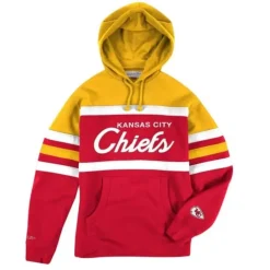 Men Mitchell & Ness Hoodies & Sweatshirts-Head Coach Hoodie Kansas City Chiefs