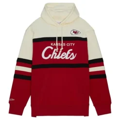 Men Mitchell & Ness Hoodies & Sweatshirts-Head Coach Hoodie Kansas City Chiefs