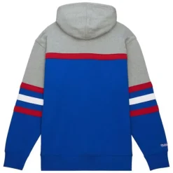 Men Mitchell & Ness Hoodies & Sweatshirts-Head Coach Hoodie Los Angeles Dodgers