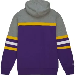 Men Mitchell & Ness Hoodies & Sweatshirts-Head Coach Hoodie Louisiana State University