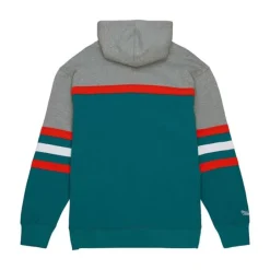 Men Mitchell & Ness Hoodies & Sweatshirts-Head Coach Hoodie Miami Dolphins